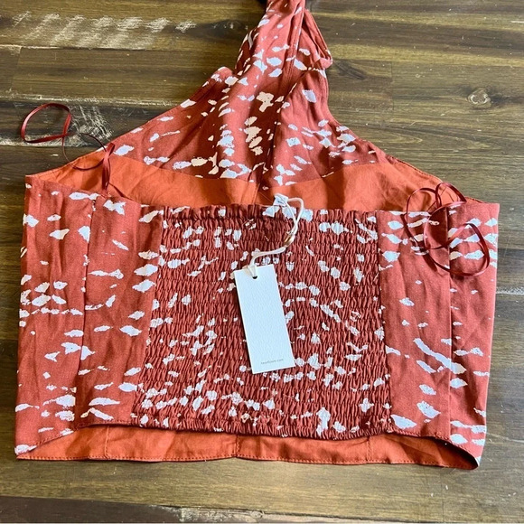 Heartloom Jolie Halter Top Printed Crop Cropped - Picture 3 of 5